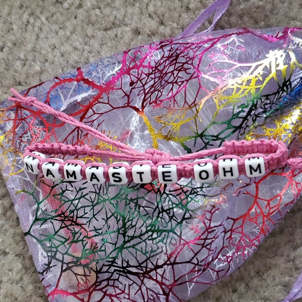 - - Harem pants pink rope ext bracelet